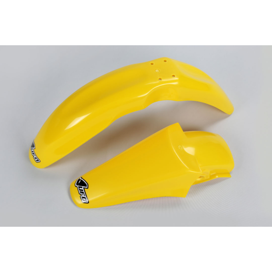 Kit Gardes boues Avant + Arrière - Jaune - UFO Suzuki 85 RM 2000-2024