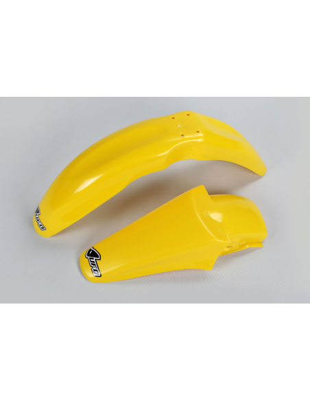 Kit Gardes boues Avant + Arrière - Jaune - UFO Suzuki 85 RM 2000-2024