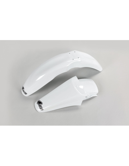 Kit Gardes boues Avant + Arrière - Blanc - UFO Suzuki 85 RM 2000-2024