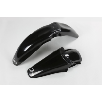 Kit Gardes boues Avant + Arrière - Noir - UFO Suzuki 85 RM 2000-2024