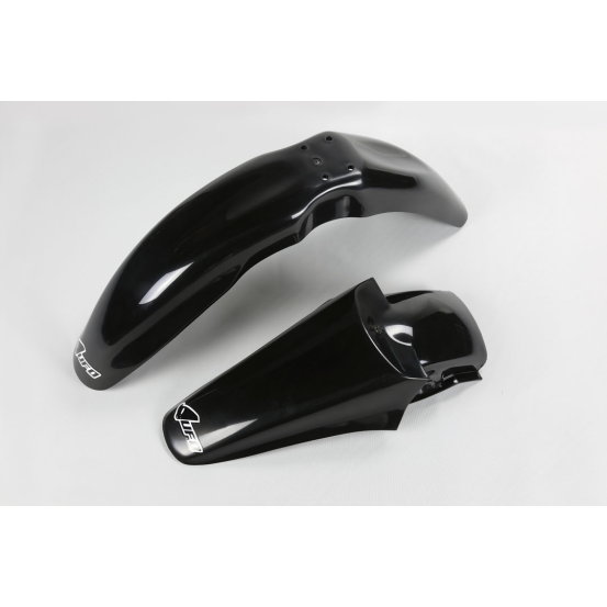 Kit Gardes boues Avant + Arrière - Noir - UFO Suzuki 85 RM 2000-2024