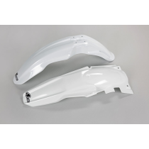 Kit Gardes boues Avant + Arrière - Blanc - UFO Suzuki 450 RM-Z 2005-2007