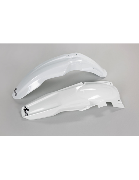 Kit Gardes boues Avant + Arrière - Blanc - UFO Suzuki 450 RM-Z 2005-2007