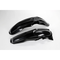 Kit Gardes boues Avant + Arrière - Noir - UFO Suzuki 450 RM-Z 2005-2007