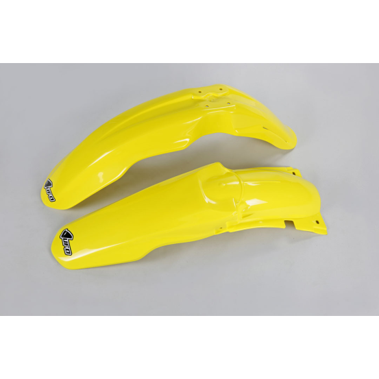 Kit Gardes boues Avant + Arrière - Origine - UFO Suzuki 125 250 RM 2001-2024