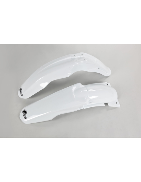 Kit Gardes boues Avant + Arrière - Blanc - UFO Suzuki 125 250 RM 2001-2024