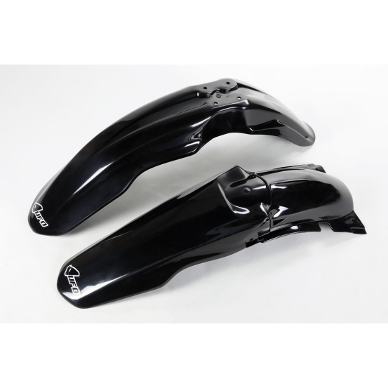 Kit Gardes boues Avant + Arrière - Noir - UFO Suzuki 125 250 RM 2001-2024