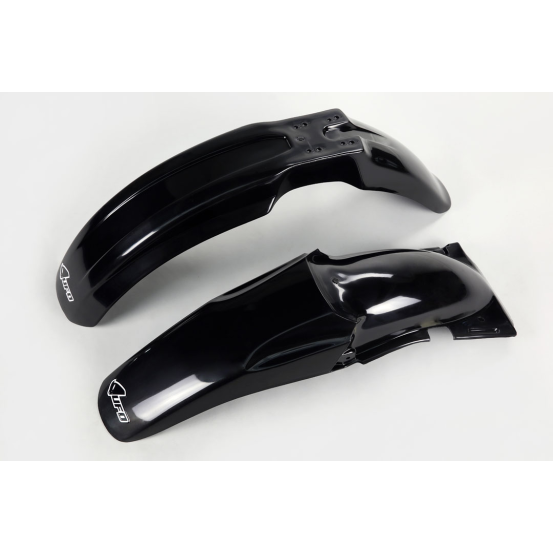 Kit Gardes boues Avant + Arrière - Noir - UFO Suzuki 125 250 RM 1996-2000
