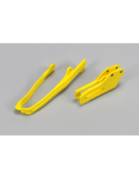 Kit guide chaîne + patin - Jaune - UFO Suzuki 450 RM-Z 2007