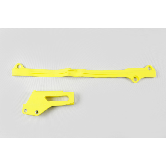 Kit guide chaîne + patin - Jaune - UFO Suzuki 125 250 RM 2001