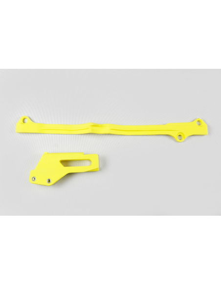 Kit guide chaîne + patin - Jaune - UFO Suzuki 125 250 RM 2001