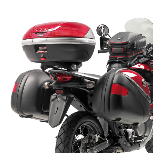 Support top case Givi E225 Honda 700 XLV Transalp Monokey avec platine