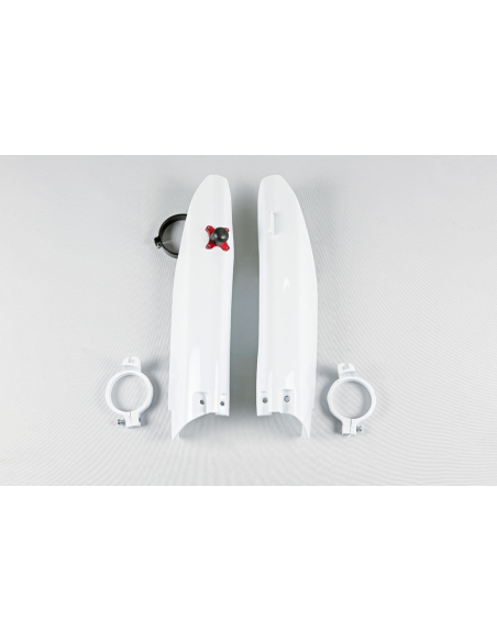 Protections de fourche + Kit départ - Blanc - UFO Suzuki 125 250 RM 2004-2006