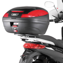 Support top case Givi E348 Piaggio 300 Carnaby Cruiser 2009 - 2012 Monolock sans platine