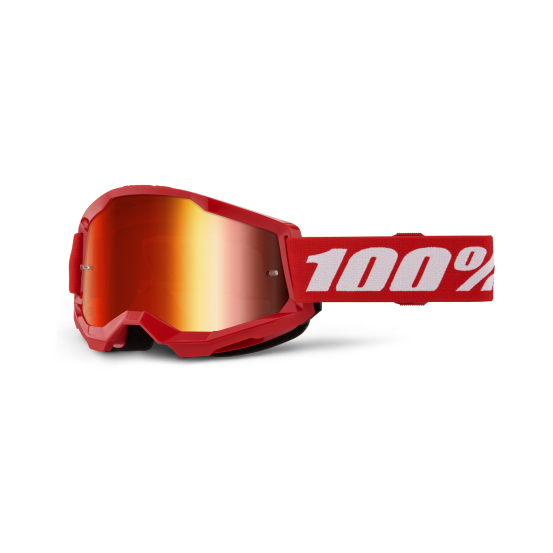 Masque cross 100% Strata 2 Rouge - Ecran Iridium Rouge