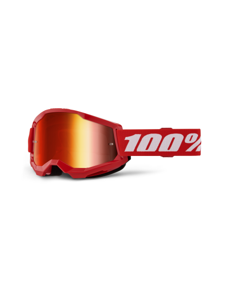 Masque cross 100% Strata 2 Rouge - Ecran Iridium Rouge