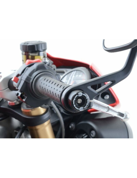 Embouts de guidon R&G RACING noir - TRIUMPH