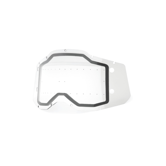 Ecran Forecast pour masque cross 100% Racecraft 2/Accuri 2/Strata 2 - Double Sonic Bumps Clair