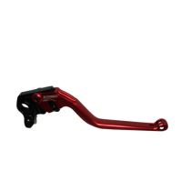 Levier de frein fixe en aluminium usiné CNC anodisé rouge ACCOSSATO - DUCATI - HUSQVARNA - KTM