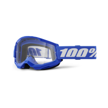 Masque cross enfant 100% Strata 2 Bleu - Ecran Clair