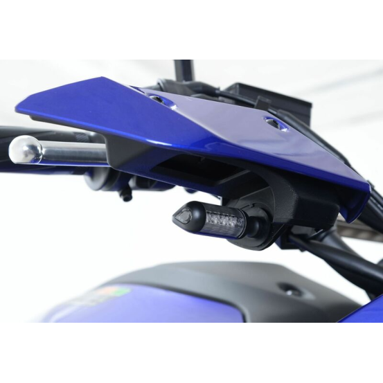 Adaptateurs de clignotants avant R&G RACING noir - YAMAHA