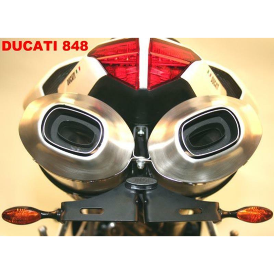 Support de plaque R&G DUCATI 848 à 1198cc