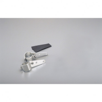 Support de clignotant chrome sur tube de fourche - Diamètre 37 à 43 mm