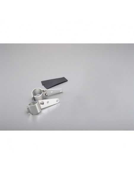 Support de clignotant chrome sur tube de fourche - Diamètre 37 à 43 mm