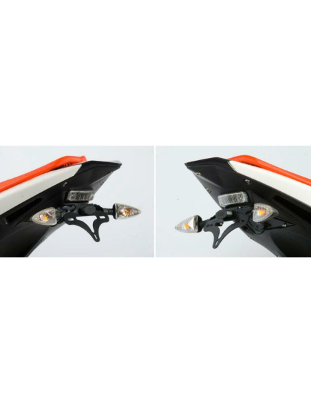 Support de plaque R&G DERBI 125 GPR 2009-2013
