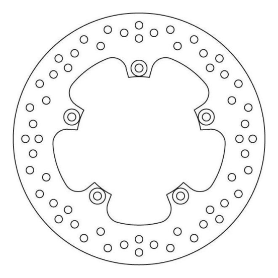 Disque de frein BREMBO Oro fixe - 68B407C3