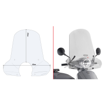 Bulle Givi 7062A SYM Fiddle 125 Euro 5 2020 - Incolore