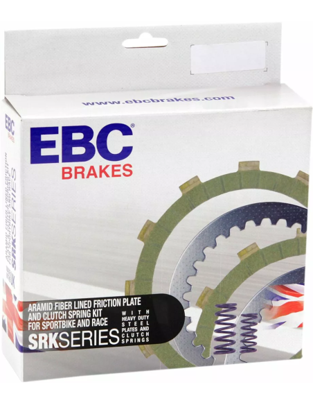 Kit disques d'embrayage garnis + disques lisses + ressorts EBC - SRK Aramid Fiber - BMW F 750 GS / F 850 GS 2018-2022