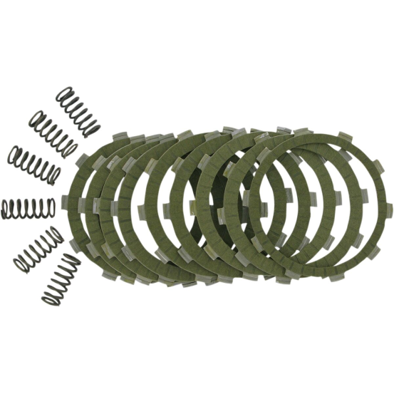 Kit disques d'embrayage garnis + ressorts EBC - SRC Aramid Fiber - HONDA