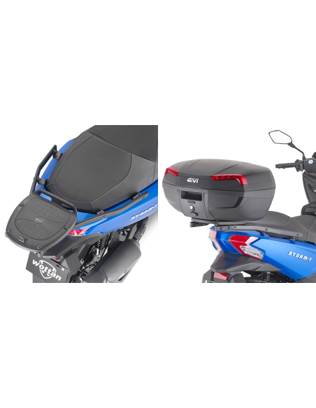 Support top case Givi Monolock WOTTAN STORM T 125 2018 - 2022 sans platine