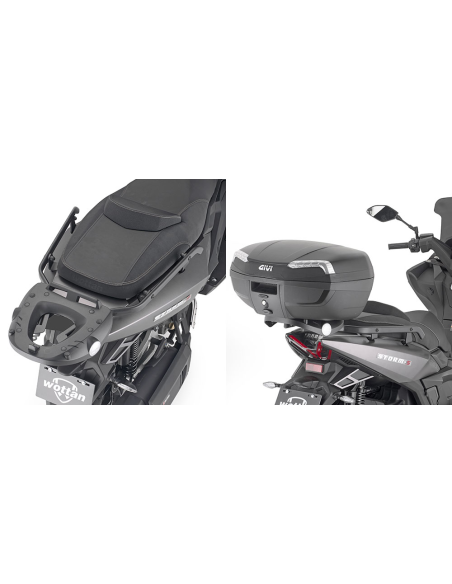 Support top case Givi Monokey - Monolock SR9580 Wottan Storm S 300 2022-2025