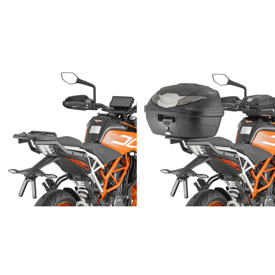 Support top case Givi Monolock 7707FZ KTM 125-390 Duke 2017-2023