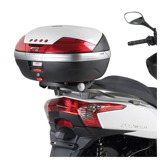 Support top case Givi Monokey SR92 Kymco 125-200-300 Downtown avec platine