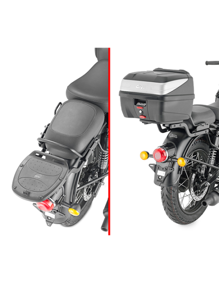 Support top case Givi Monolock ROYAL ENFIELD CLASSIC 350 2022 - 2023 sans platine