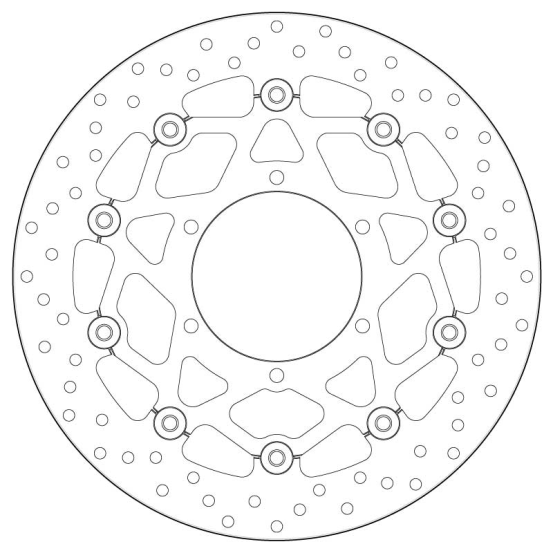 Disque de frein BREMBO Oro semi-flottant - 78B40884