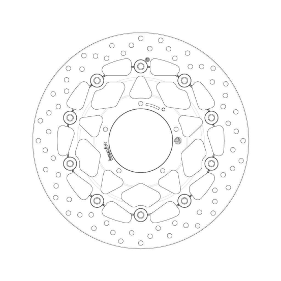 Disque de frein BREMBO Oro flottant - 78B408B7