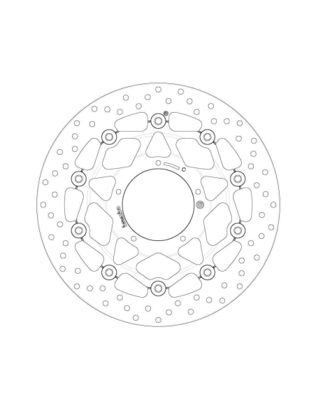 Disque de frein BREMBO Oro flottant - 78B408B7