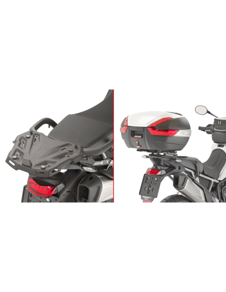 Support top case Givi Monokey - Monolock SR6415 Triumph TIGER 900 - 1200 GT 2020-2023