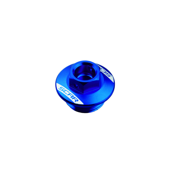 Bouchon de remplissage d'huile SCAR Kawasaki 250 KX 250/450 KXF Bleu