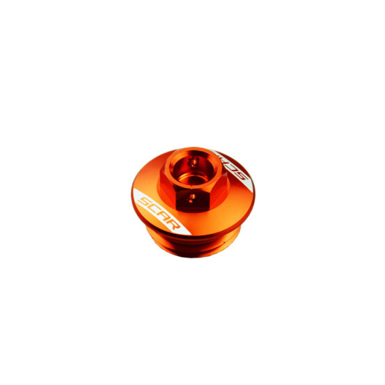 Bouchon de remplissage d'huile SCAR M24x3 HUSABERG,KTM SHERCO Orange