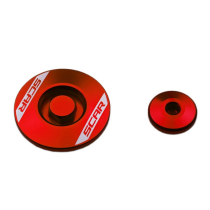 Kit bouchons moteur SCAR Honda 250 CRF-R 2018-2020 Rouge