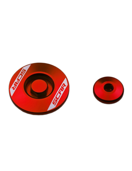 Kit bouchons moteur SCAR Honda 250 CRF-R 2018-2020 Rouge