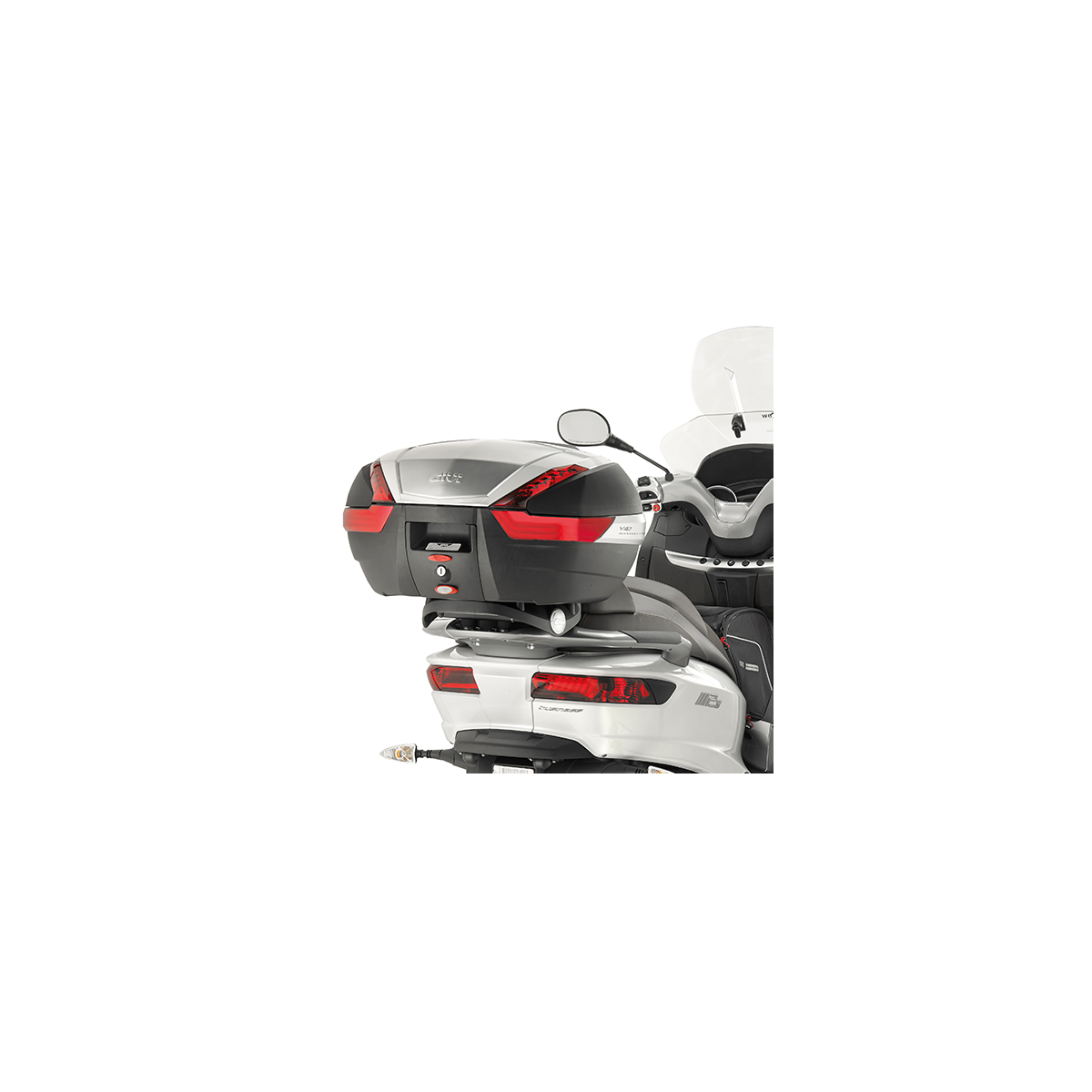 Piaggio Mp3 500 Top Case GIVI B29NT2 29L - Compatible - Noir - Avec Plaque Et Kit Universel Top Case Moto Piaggio Mp3 500 Top Case GIVI B29NT2 29L - Compatible - Noir - Avec Plaque Et Kit Universel Top Case Moto