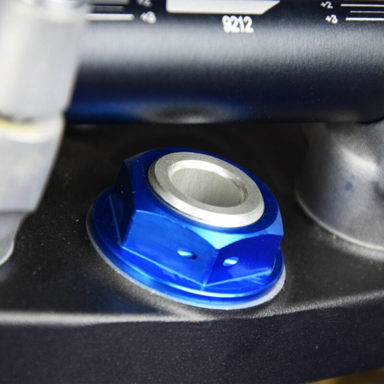 Ecrou de colonne de direction SCAR Yamaha WR/YZ/WRF/YZF Bleu