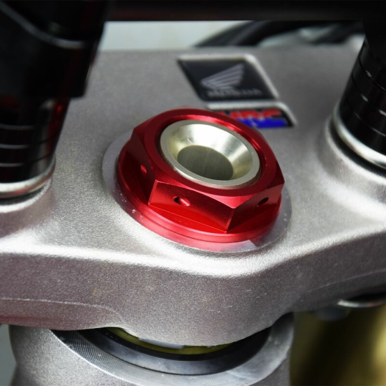 Ecrou de colonne de direction SCAR Honda CR/CRF / Husqvarna Rouge