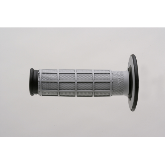 Poignées moto RENTHAL Dual Compound Grip (la paire) Full Grip GRIS/NOIR